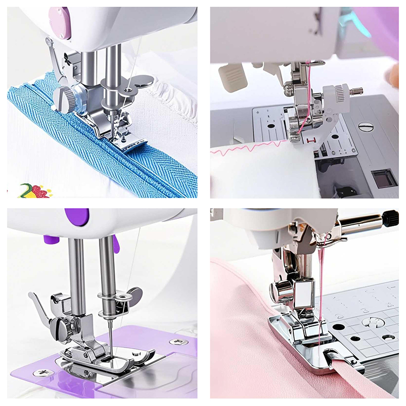 Zipper Foot Presser - △ 11-delige naaimachine persvoetenset, rolzoomvoetjes, onzichtbare