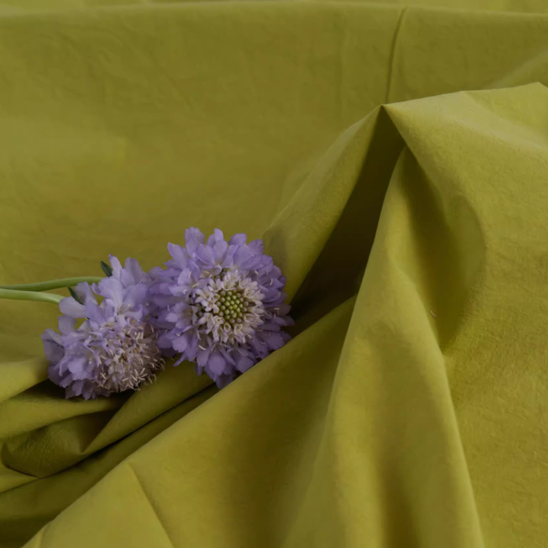 Is Sewing A Textile Craft - Groene kleur 100% katoenen stof Shirt