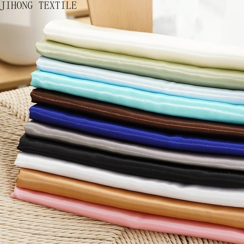 Textile And Sewing Materials - 26 kleuren premium satijnen stof jurk