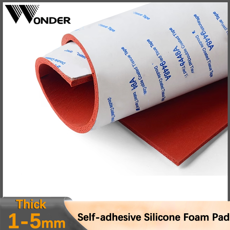 Fabric Softener Sheet - Zelfklevende siliconenrubber schuimplaat Rode zachte sponsmat