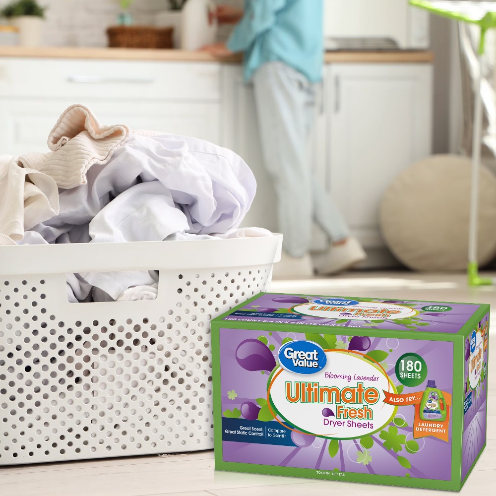 Fabric Softener Sheet - Droogbladen Ultimate Fresh Blooming Lavender Geur