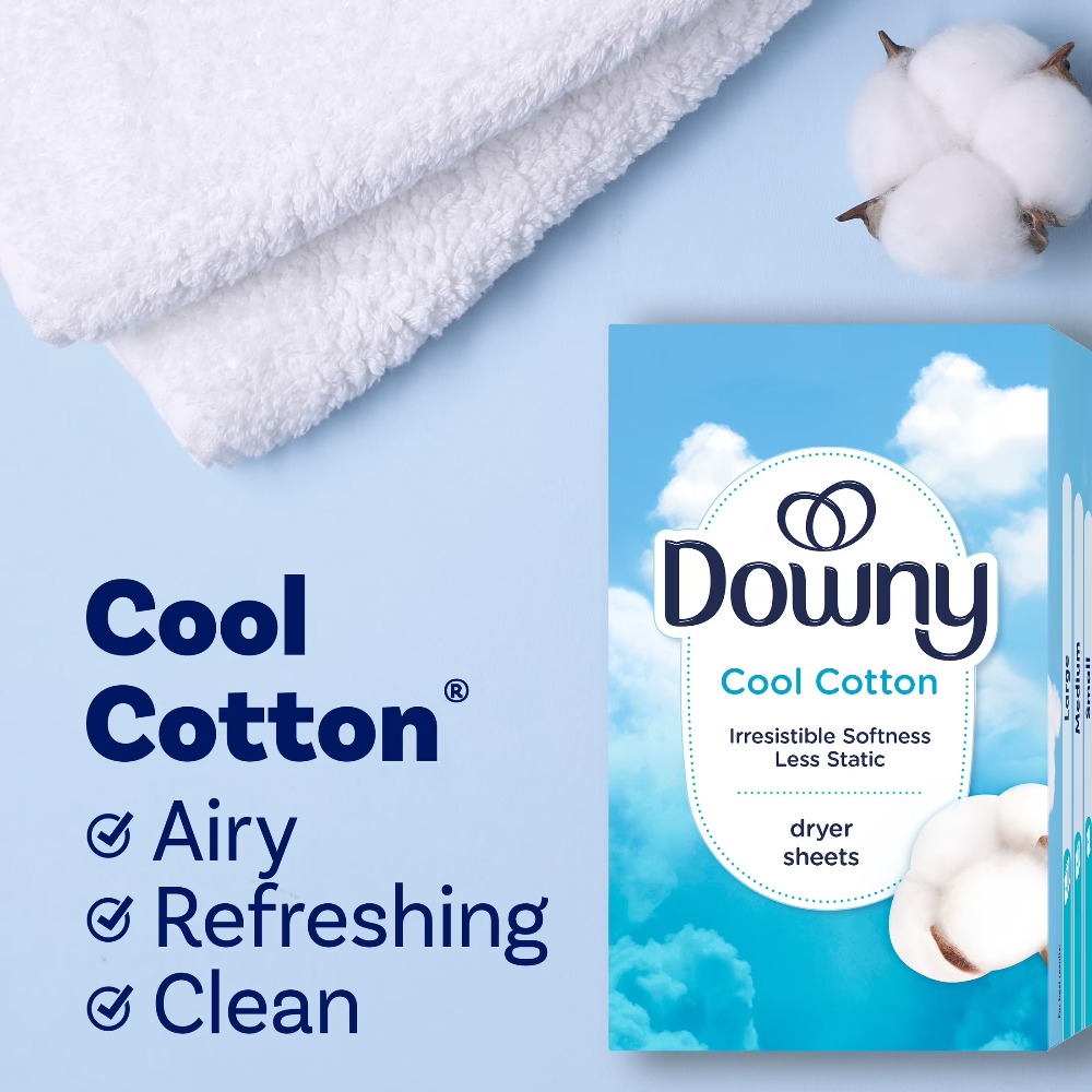 Fabric Softener Sheet - Wasverzachter-droogbladen, koele katoengeur, wasblad voor antistatische