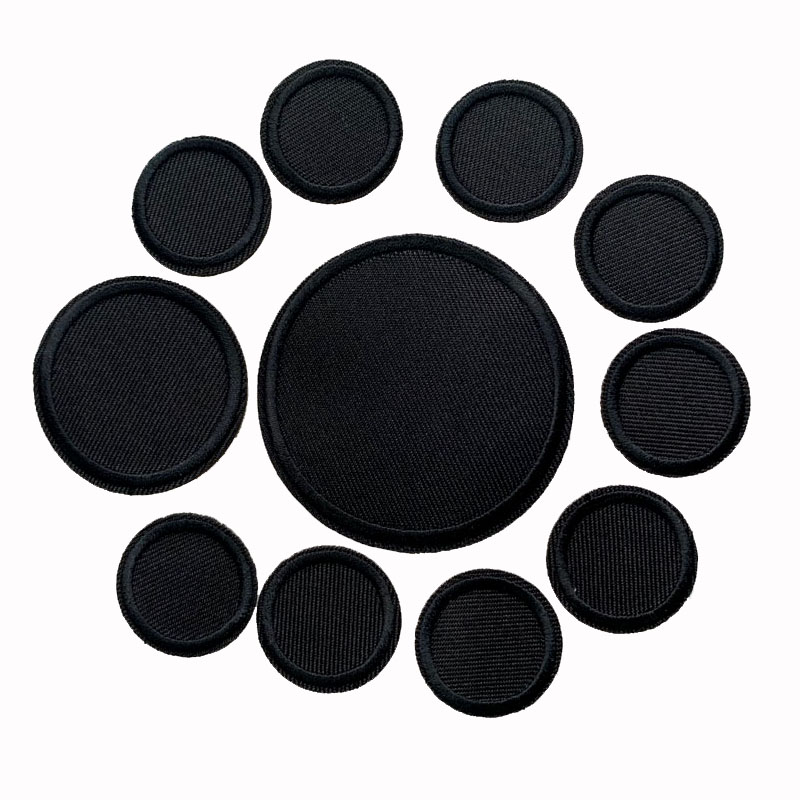 Velcro Sew On - 5 Stuks Zwarte Ronde Patches Voor