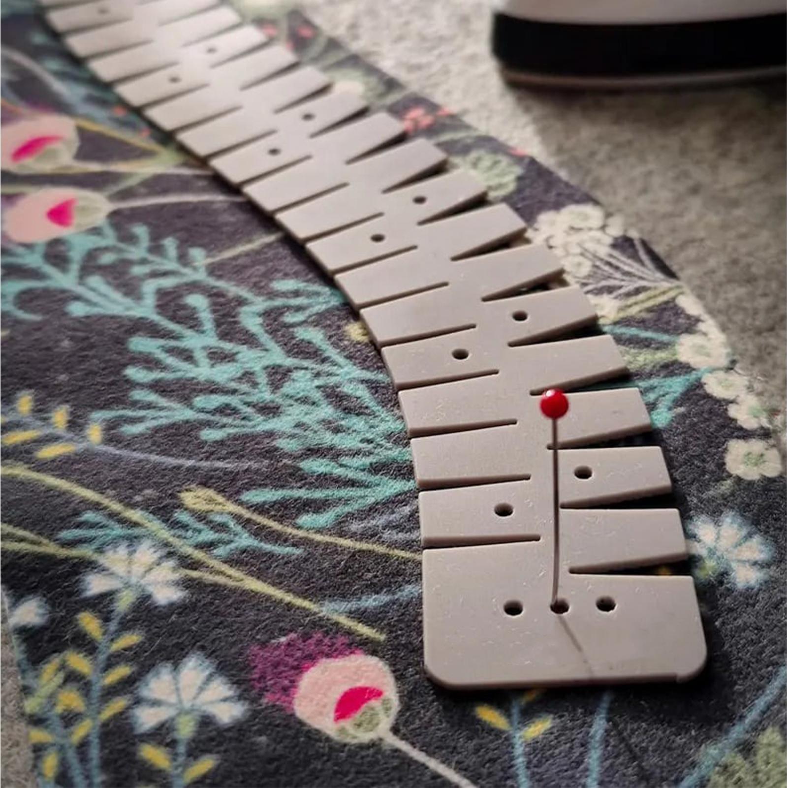 Sewing Necessities - Siliconen zoomliniaal met markeringsgaten Flexibele curve-schaal