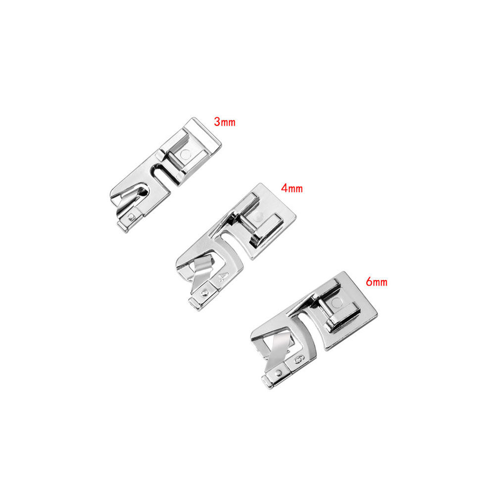 Rolled Hem Foot - 1 Set naaimachine persvoet, gerolde krimpaccessoires,