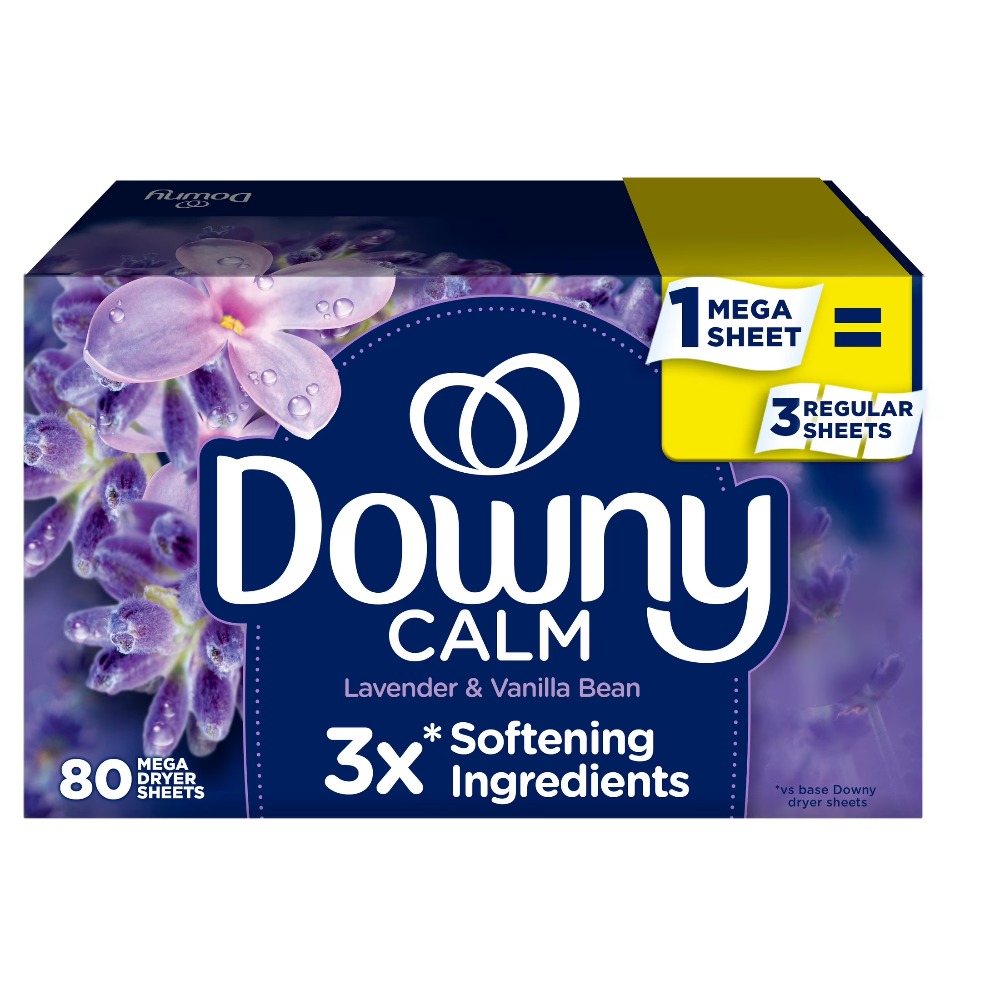 Fabric Softener Sheet - Droogbladen Wasverzachter Kalmerende Lavendel-Vanillegeur 80 Mega