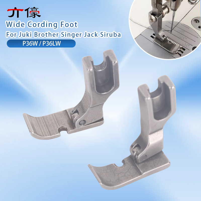 Zipper Foot Presser - P36W P36LW Brede Cording Voet Rits