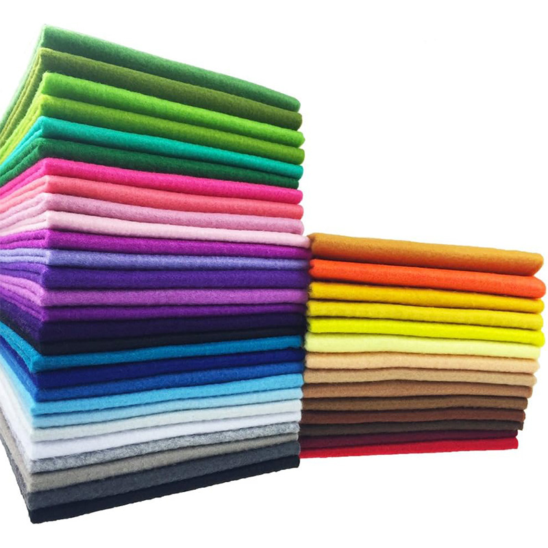 Fabric Softener Sheet - Viltstofvellen, viltknutselmateriaal, effenkleurige handgemaakte stof, 1,4