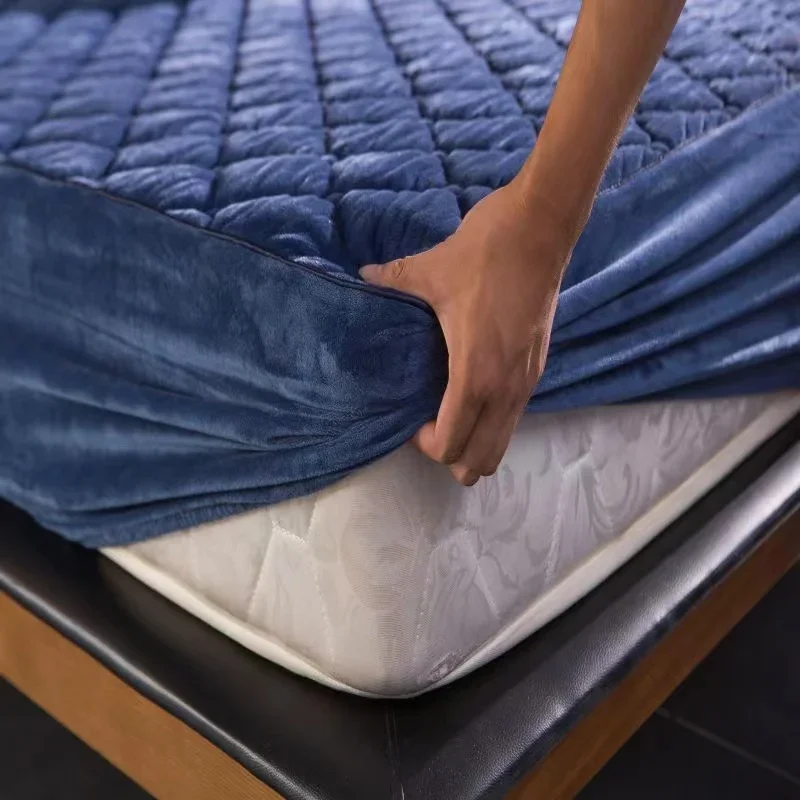 Fabric Softener Sheet - Kristal fluweel dikker gewatteerde matrashoes warm