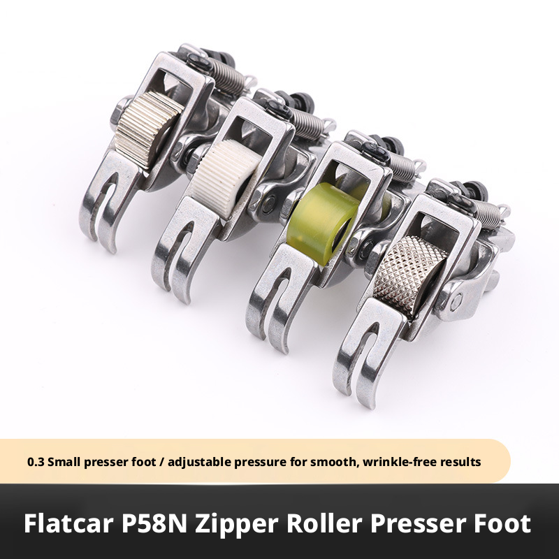 Zipper Foot Presser - P58N Smalle Roller Ritsvoet met 4
