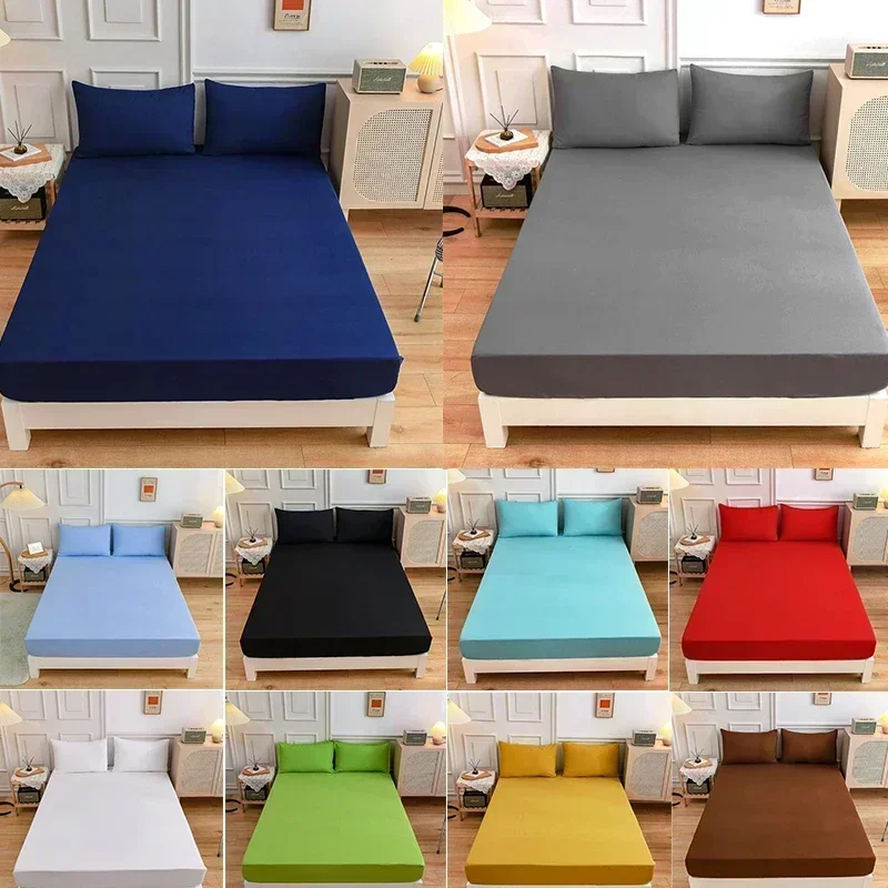Fabric Softener Sheet - Effen Kleur Zacht Polyester Hoeslaken Elastische