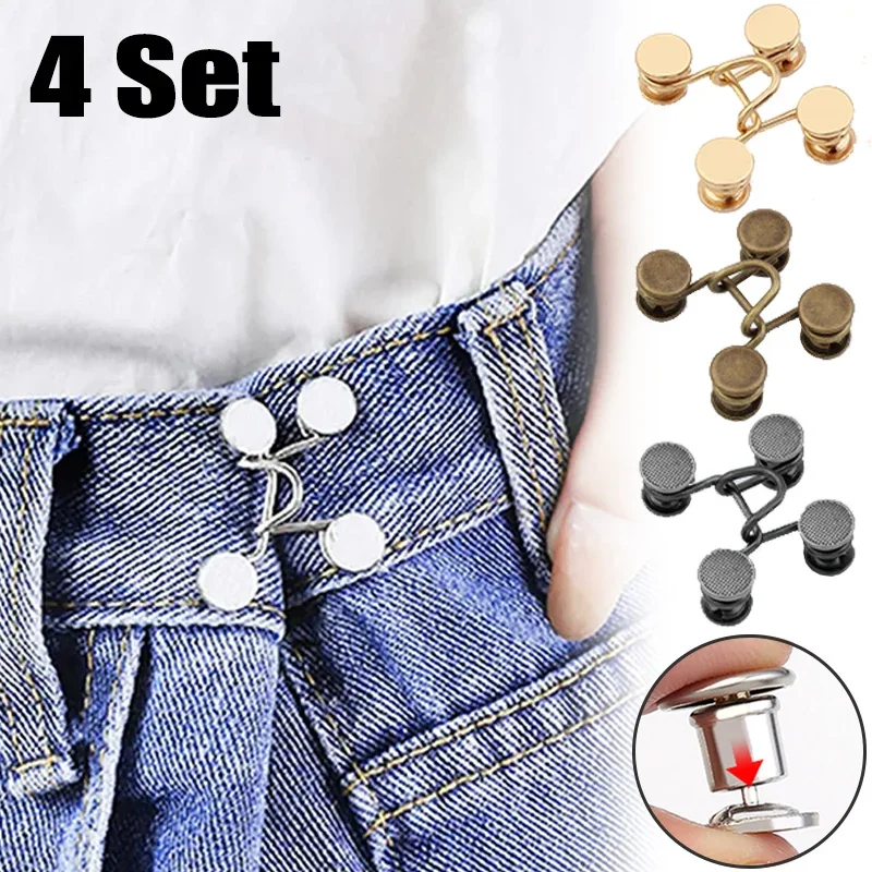 Button Hole Cutter - 1/4Set Nagelvrije Metalen Jeans Knop Snaps