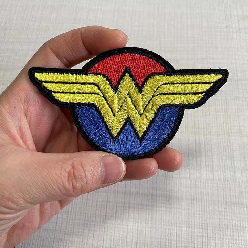 Velcro Sew On - W Alfabet Brief Geborduurde Emblem Patch