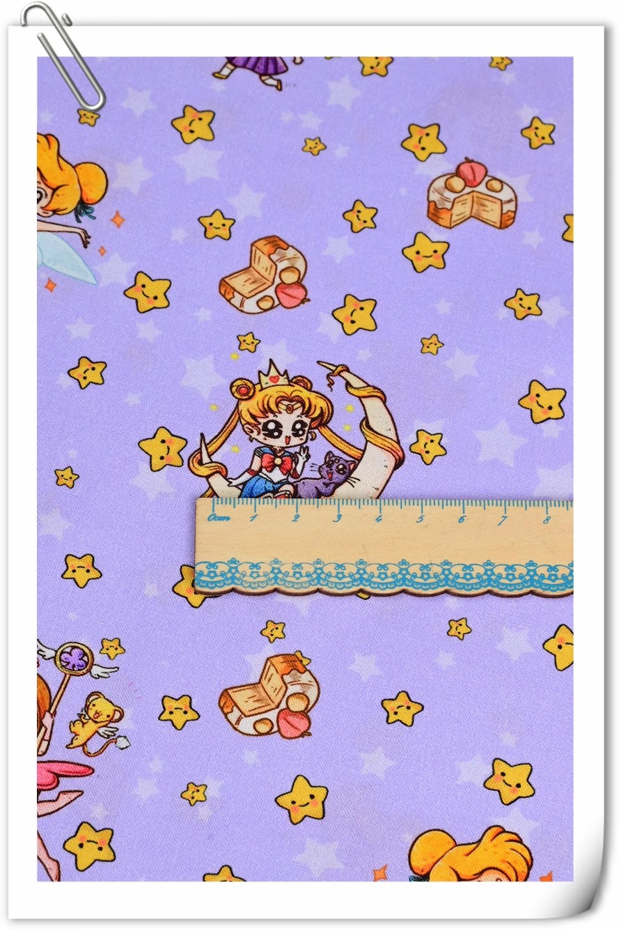 Sailor Moon Stars Cartoon Girl - Textile And Sewing Materials recensie en prijs