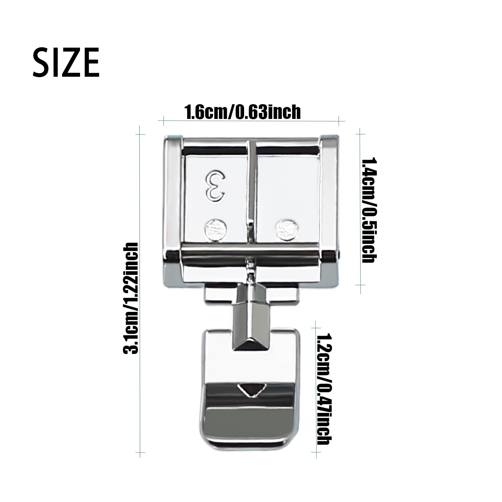 2 stuks # 006905008 Ritsvoet v - Zipper Foot Presser recensie en prijs