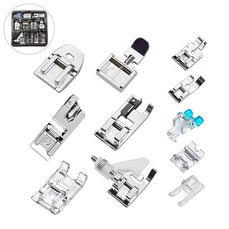 △   11-delige naaimachine pers - Zipper Foot Presser recensie en prijs