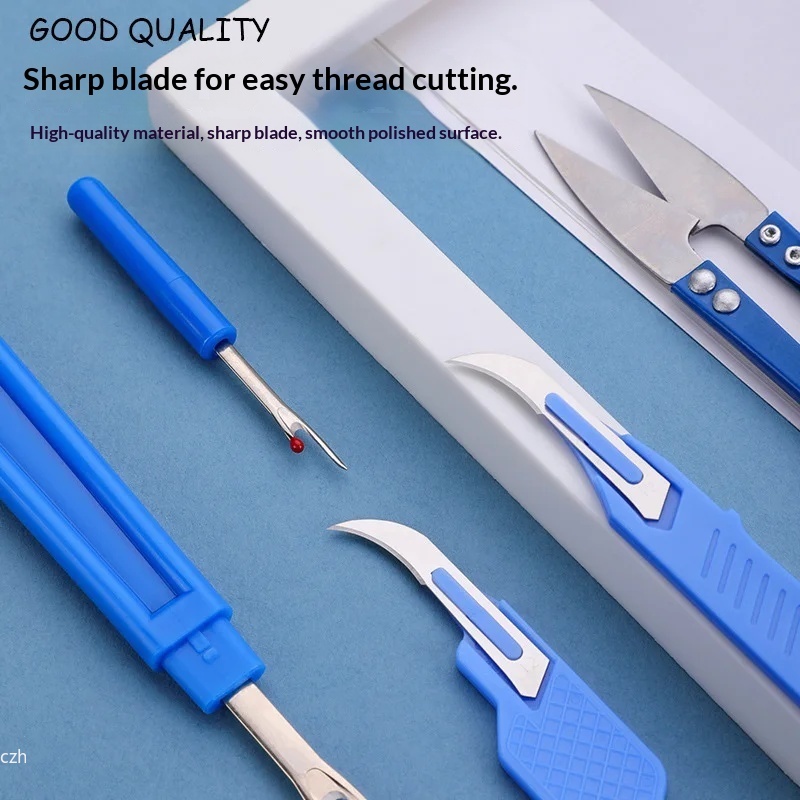 5-delige blauwe naaigereedscha - Sewing Kit recensie en prijs