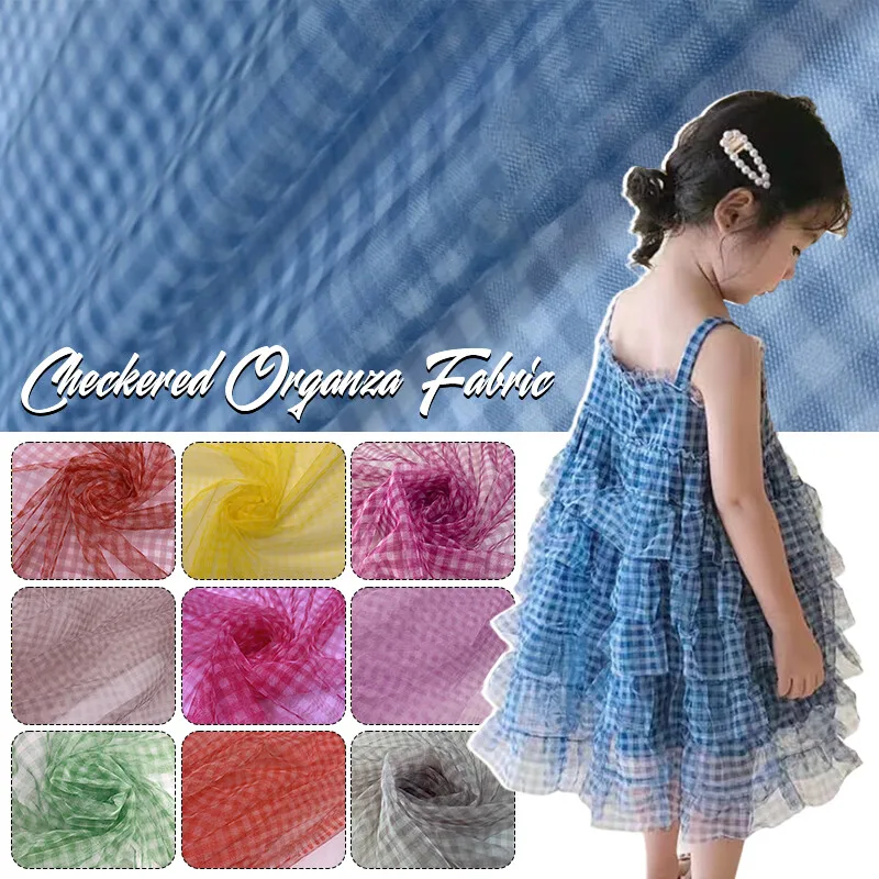 90x150cm geruite mesh stof tra - Sewing Batik recensie en prijs