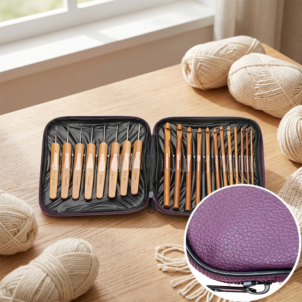 74-delige bamboe haaknaaldset, - Sewing Necessities recensie en prijs