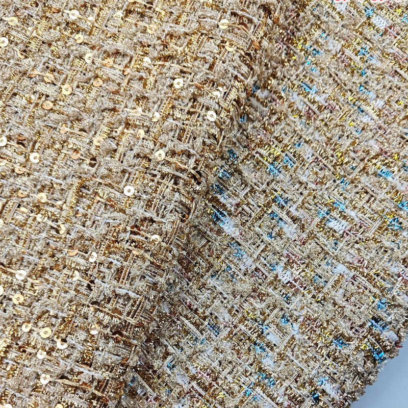Gouden Draad en Pailletten Gar - Sewing Tweed Fabric recensie en prijs
