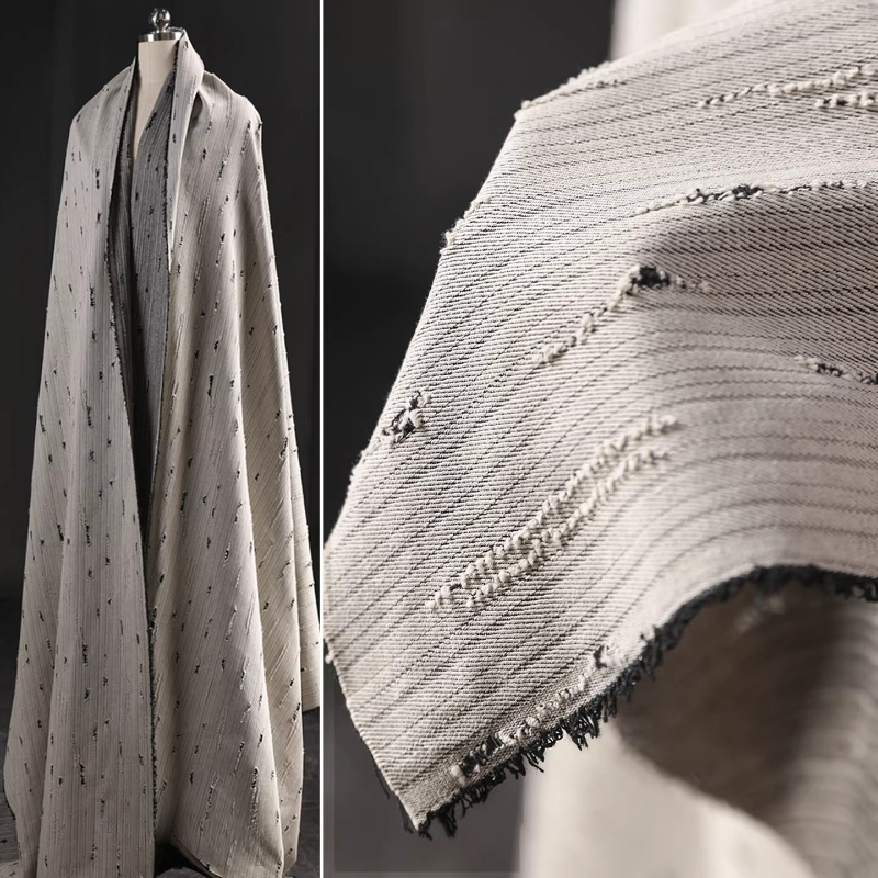Gestreepte denim katoenen jacq - Sewing Recycling recensie en prijs