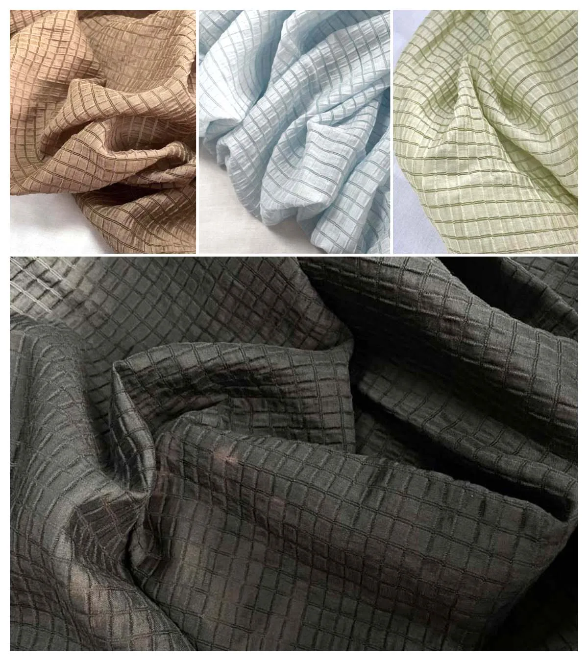 Crème Geel Geruite Stof Zacht  - Textile And Sewing Materials recensie en prijs