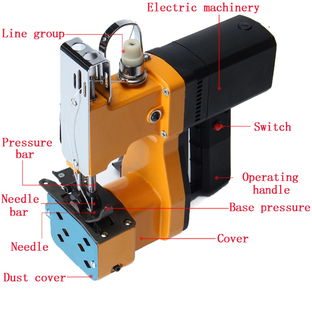 Elektrische geweven zakkenafsl - Textiles Sewing Machine recensie en prijs