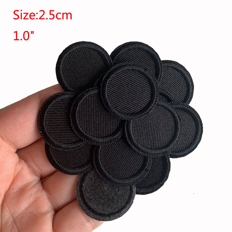 5 Stuks Zwarte Ronde Patches V - Velcro Sew On recensie en prijs