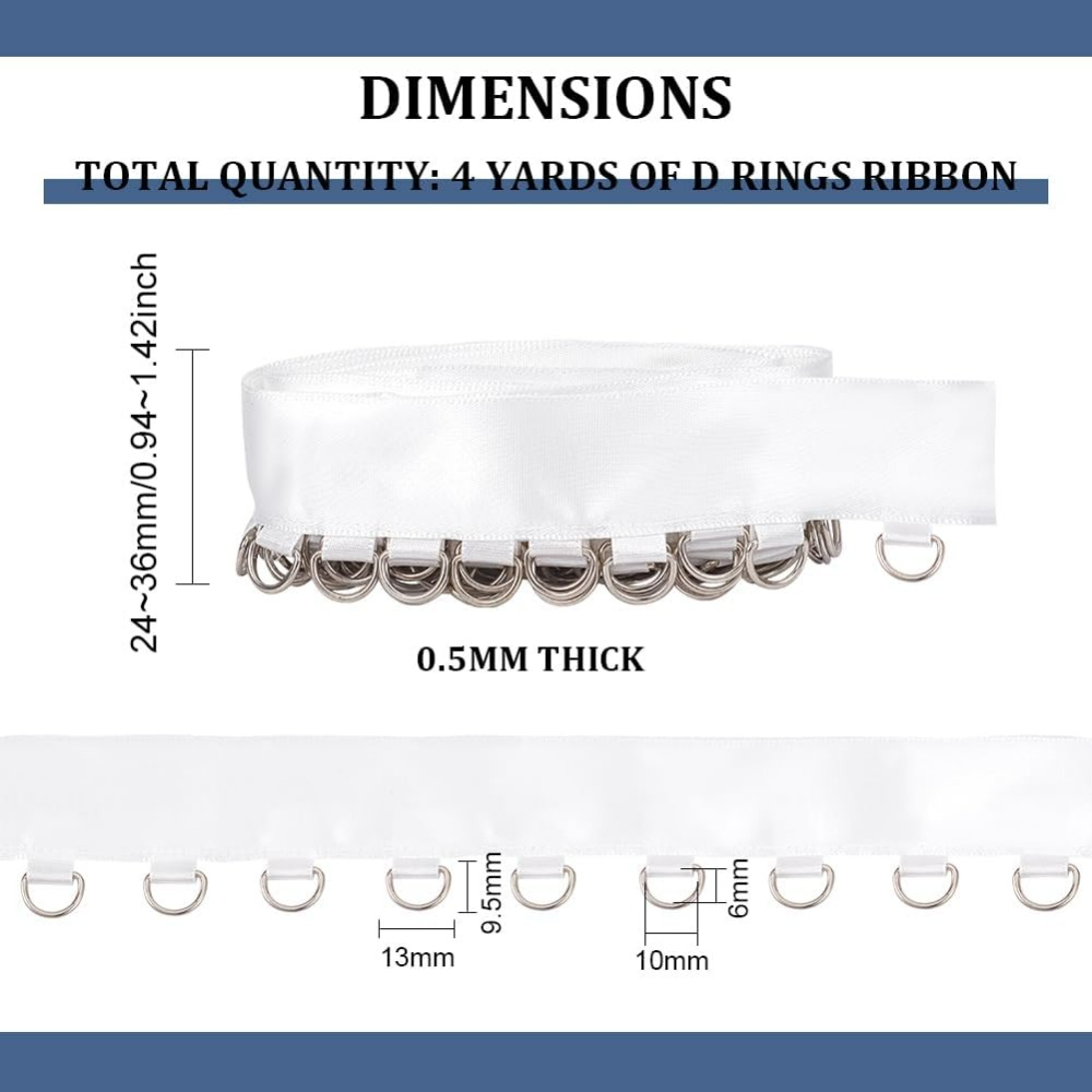 4 yards witte doorvoertule tri - Sewing Kit recensie en prijs