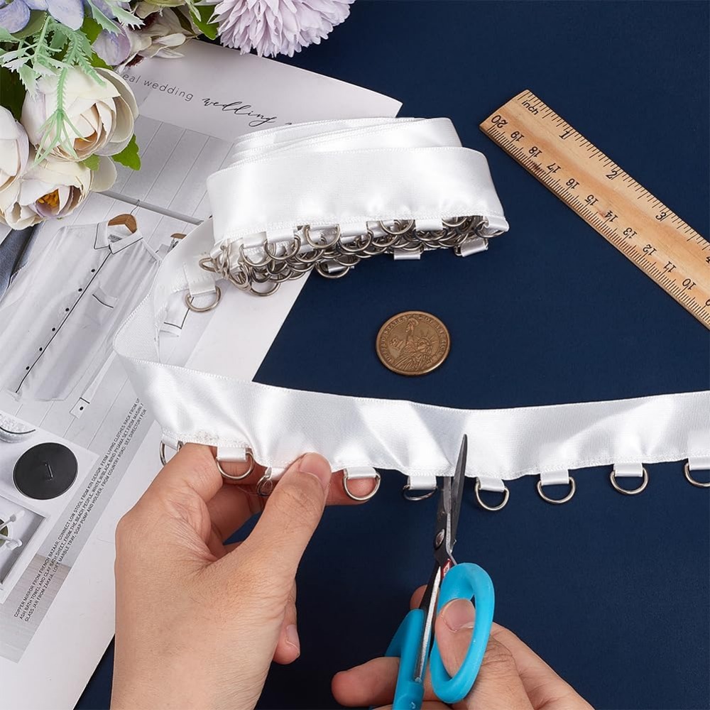 4 yards witte doorvoertule tri - Sewing Kit recensie en prijs