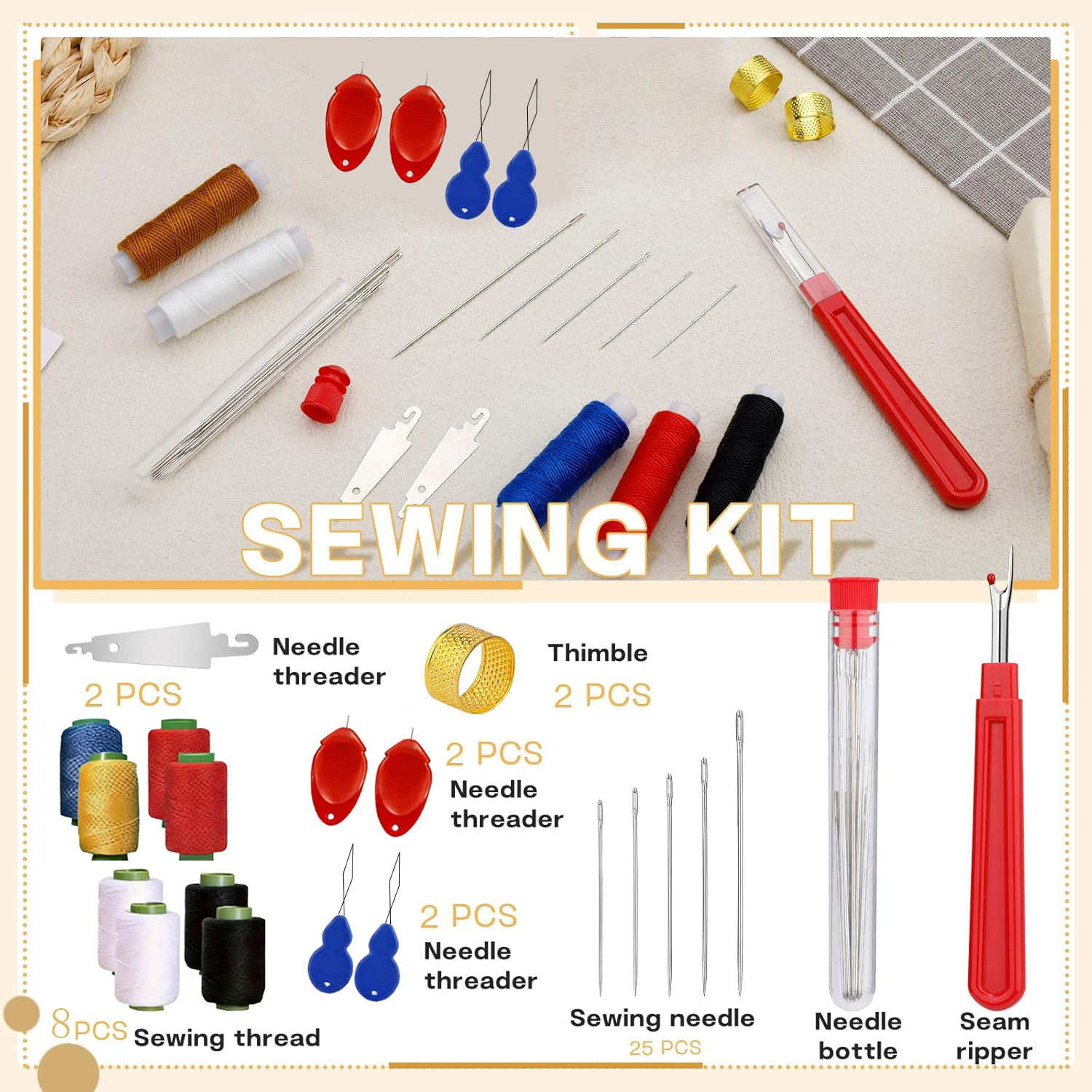 43-delige Big Eye naaldset, hu - Sewing Kit recensie en prijs