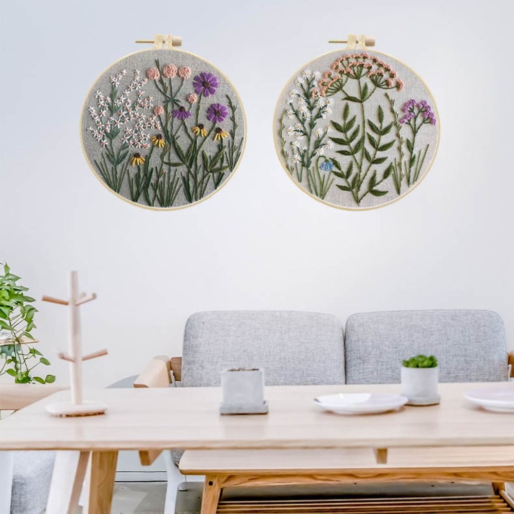 Bloemenpatroon DIY borduurpakk - Textile Sewing Patterns recensie en prijs