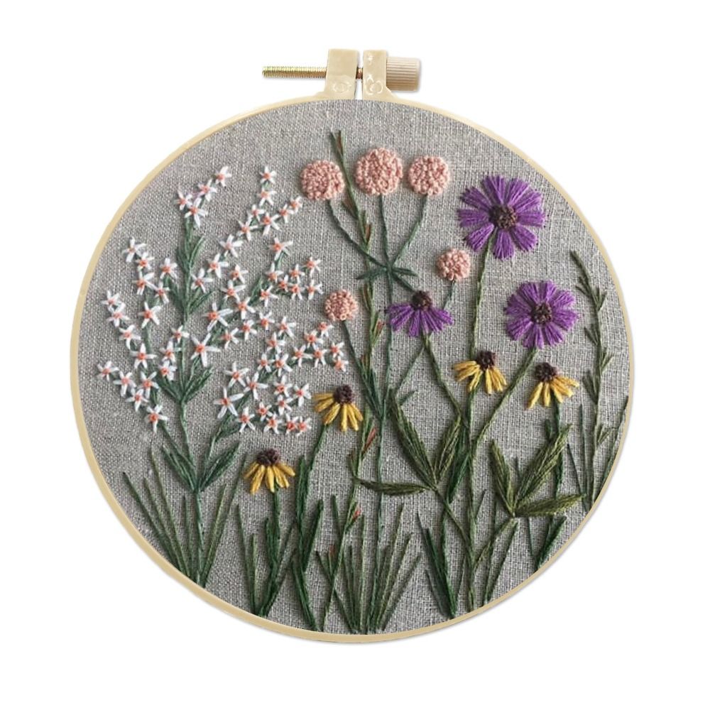 Bloemenpatroon DIY borduurpakk - Textile Sewing Patterns recensie en prijs