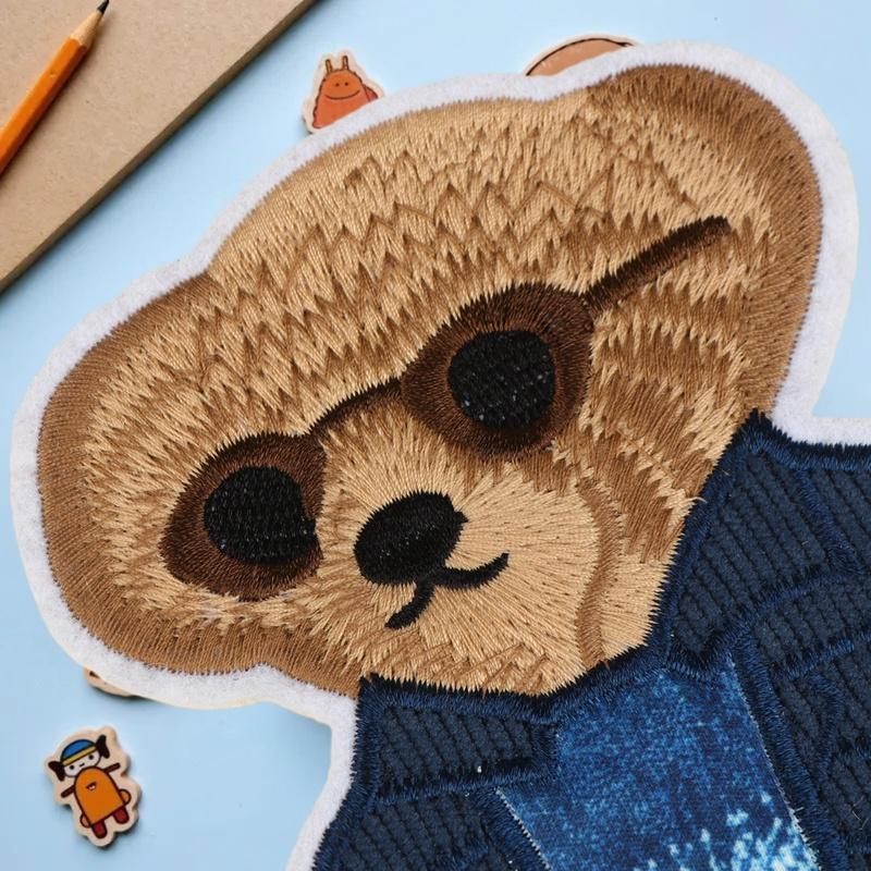 Grote beer kledingpatch met de - Is Sewing A Textile Craft recensie en prijs