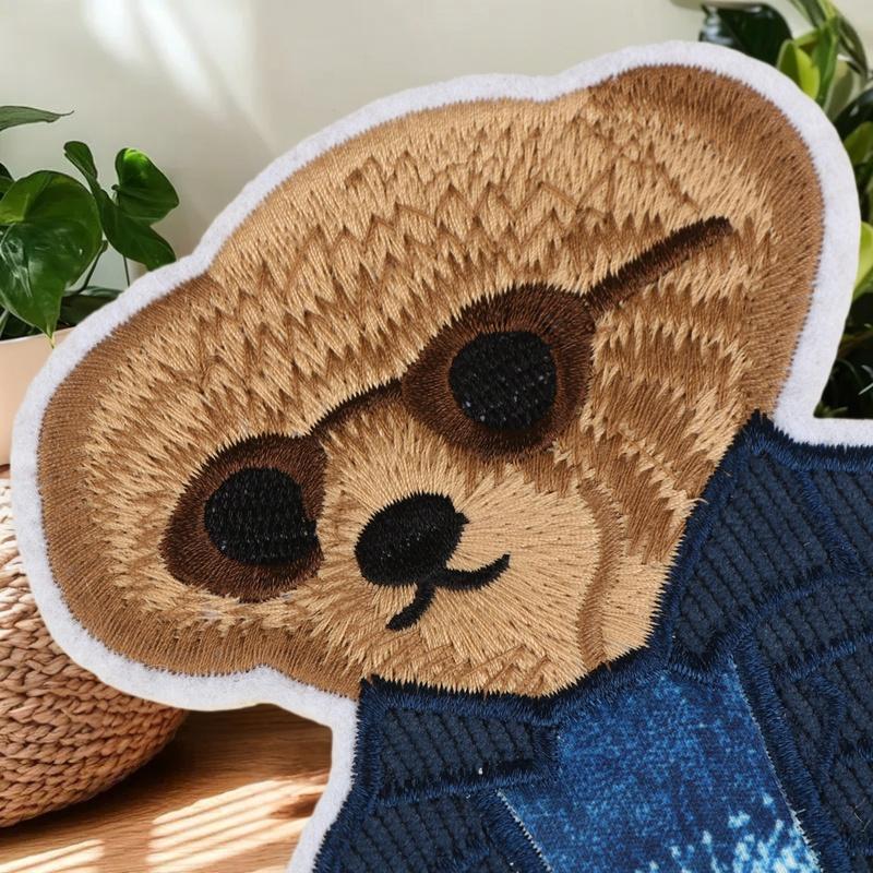 Grote beer kledingpatch met de - Is Sewing A Textile Craft recensie en prijs