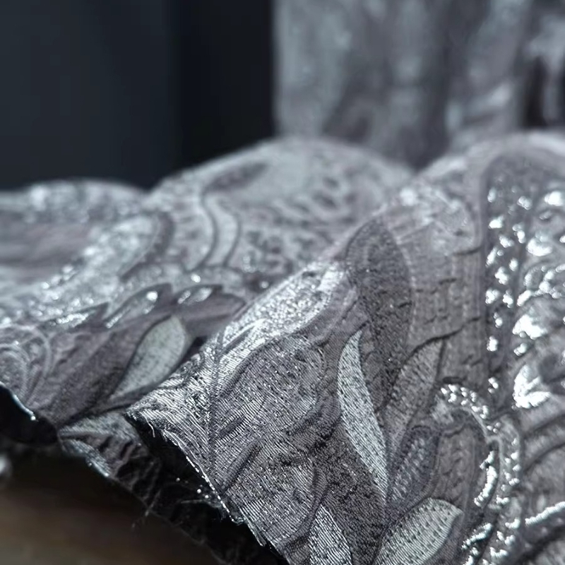 Grijze Hofstijl Glanzende Jacq - Textile And Sewing Materials recensie en prijs