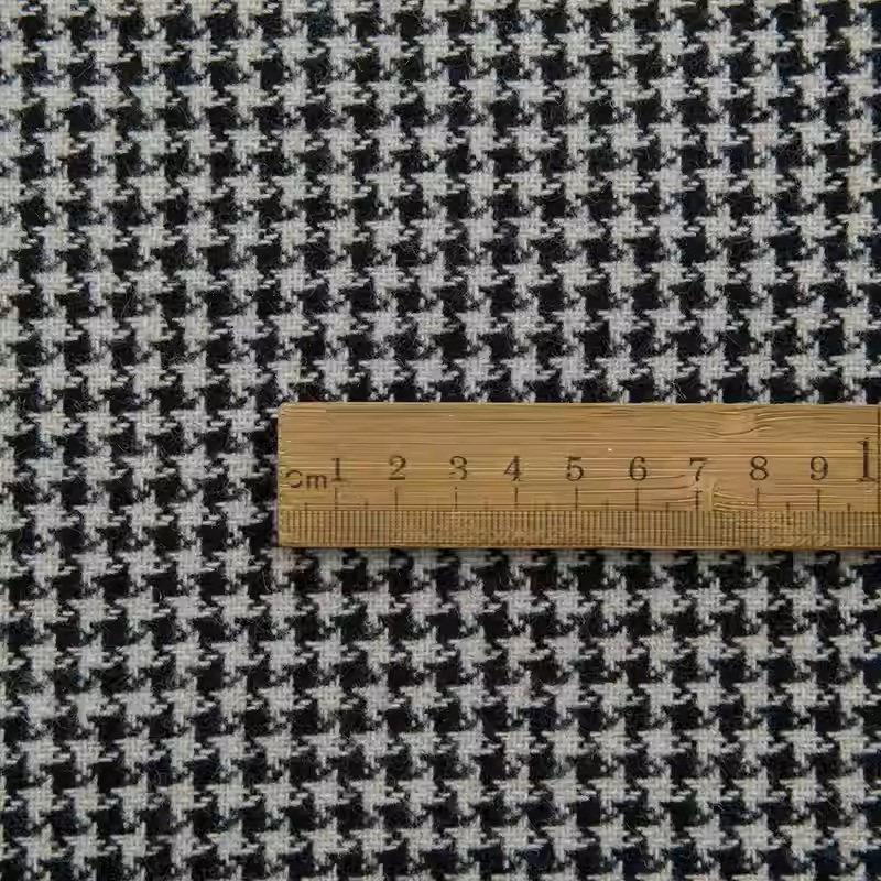 Lichte koffie kleine houndstoo - Sewing Tweed Fabric recensie en prijs
