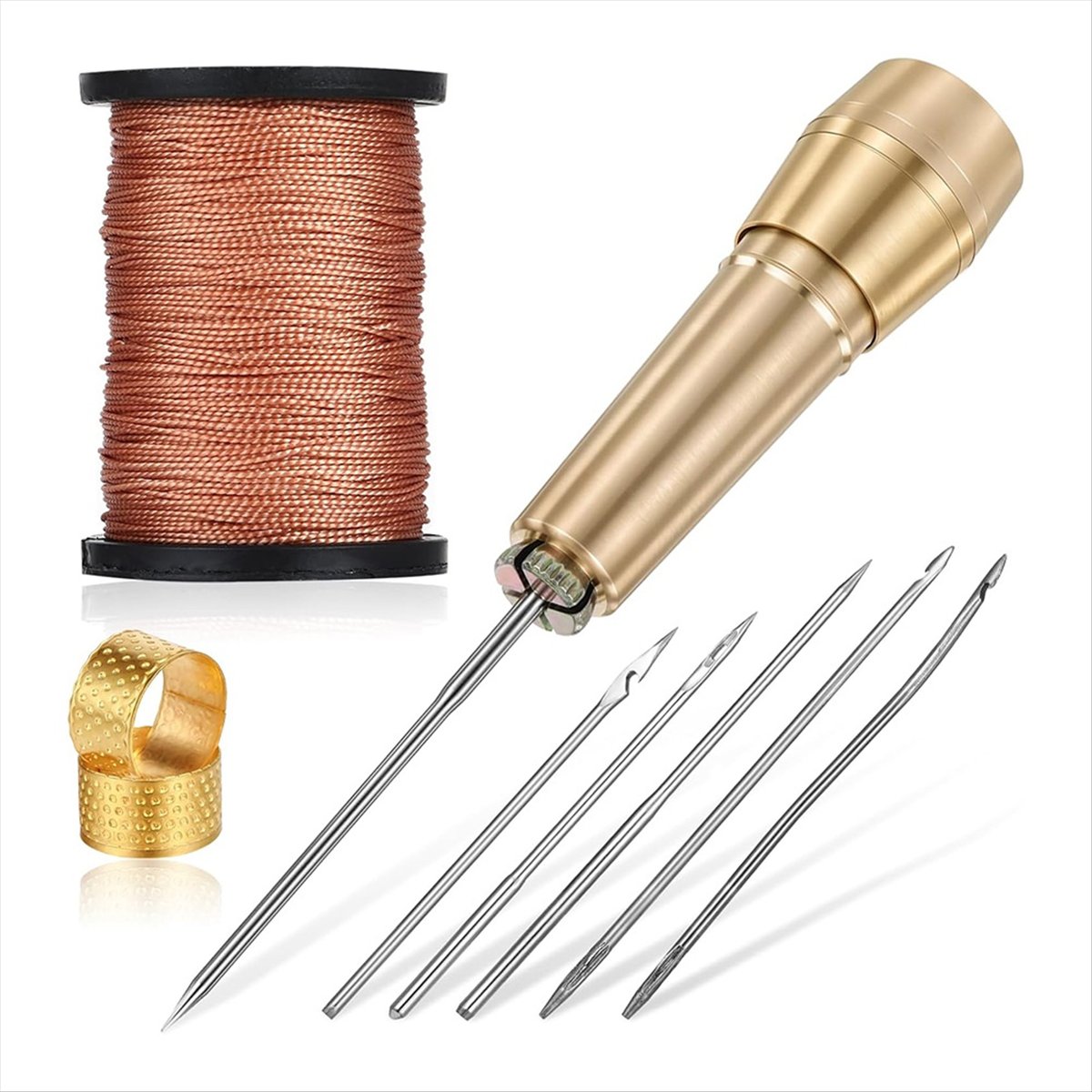 9-delige lederen naaipriemkit  - Sewing Kit recensie en prijs