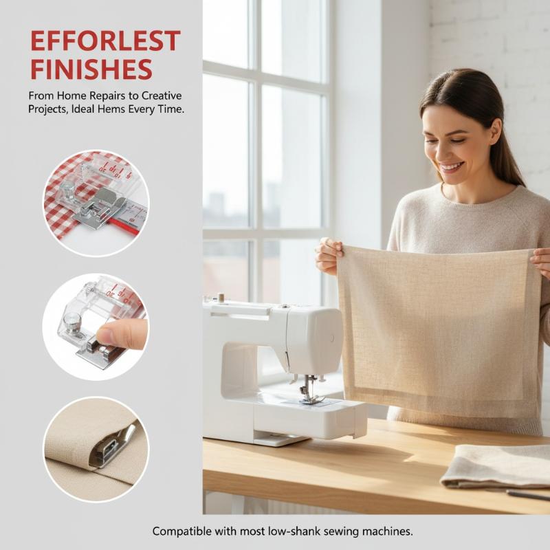 Verstelbare biasbandvoet, druk - Textiles Sewing Machine recensie en prijs