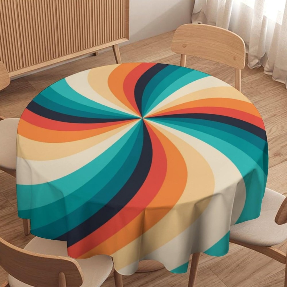 Vintage Groovy Swirl rond tafe - Century Textile & Sewing Supply Avenue C North Saskatoon Sk recensie en prijs