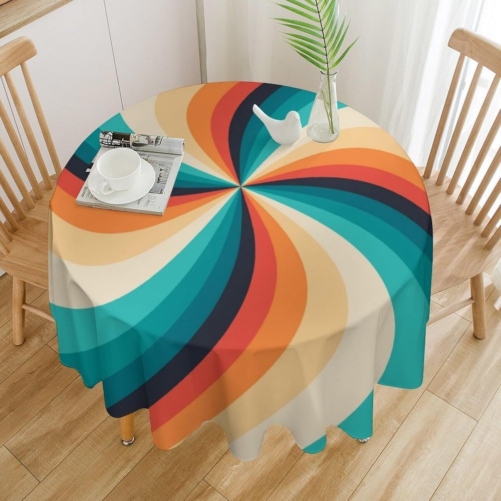 Vintage Groovy Swirl rond tafe - Century Textile & Sewing Supply Avenue C North Saskatoon Sk recensie en prijs