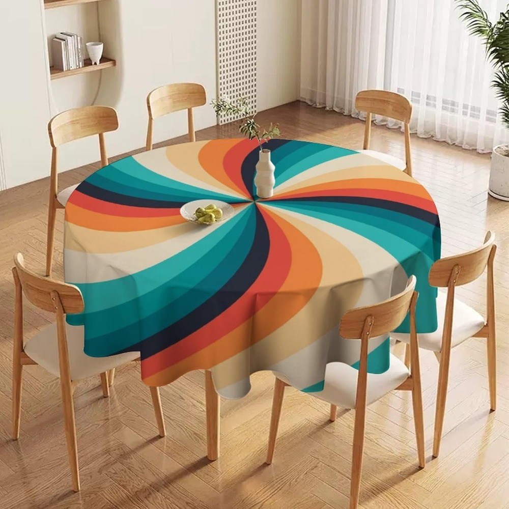 Vintage Groovy Swirl rond tafe - Century Textile & Sewing Supply Avenue C North Saskatoon Sk recensie en prijs