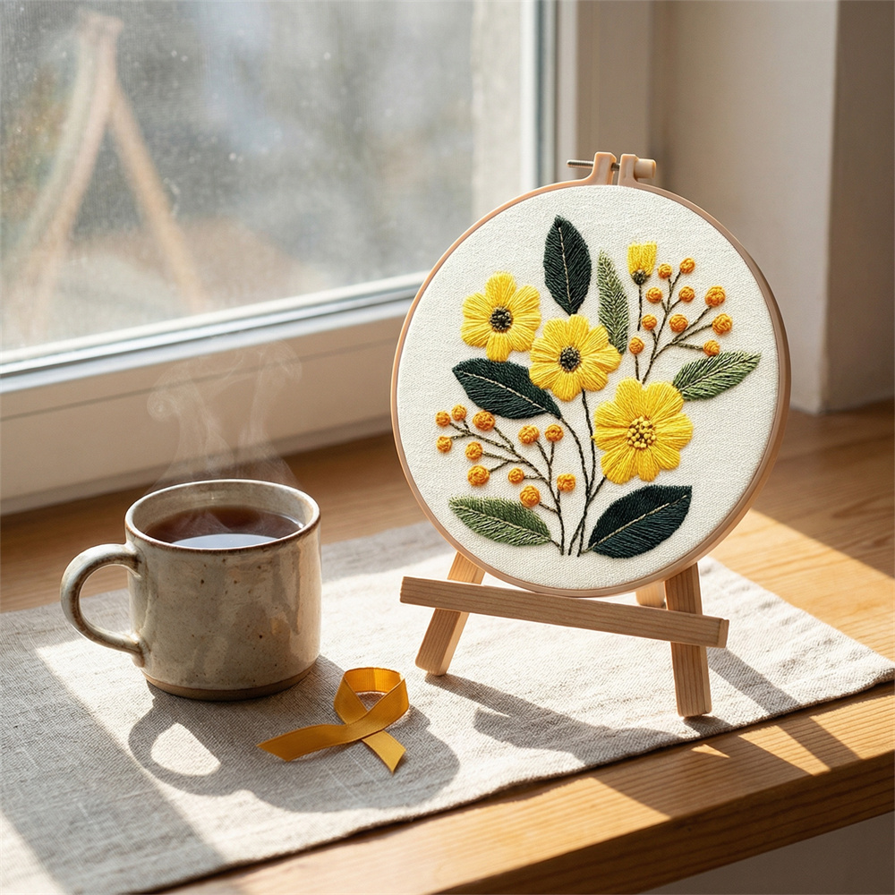 MomoArt DIY borduurpakket bloe - Textile Sewing Patterns recensie en prijs